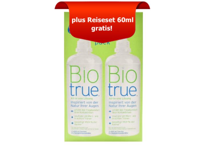 Biotrue Duopack 2x300ml inkl. 2 Behälter